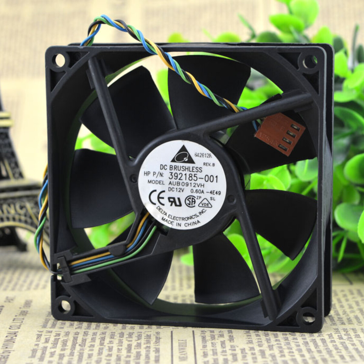 DELTA AUB0912VH 9025 9cm DC12V 0.6A Chassis  Industrial Fan High Air Volume