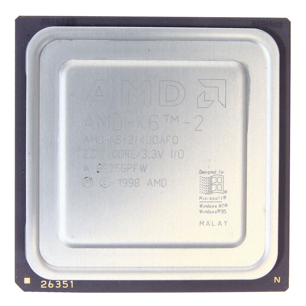 AMD AMD-K6-200ALR 200MHz/32KB/66MHz Socket/Socket 7 CPU Processor Model 6 Core