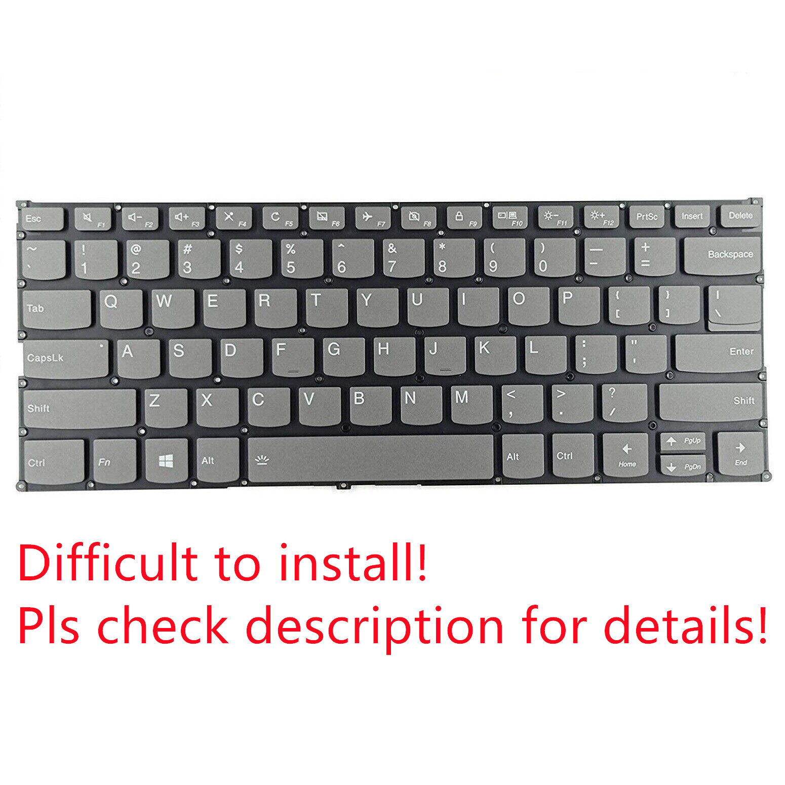 Original US Backlit Keyboard for Lenovo IdeaPad C340-14IWL