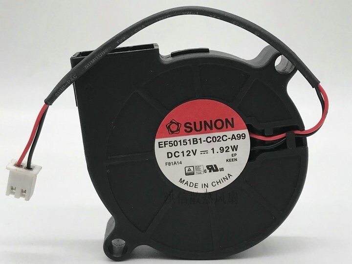 SUNON EF50151B1-C02C-A99 12V 1.92W 5015 5CM turbo blower