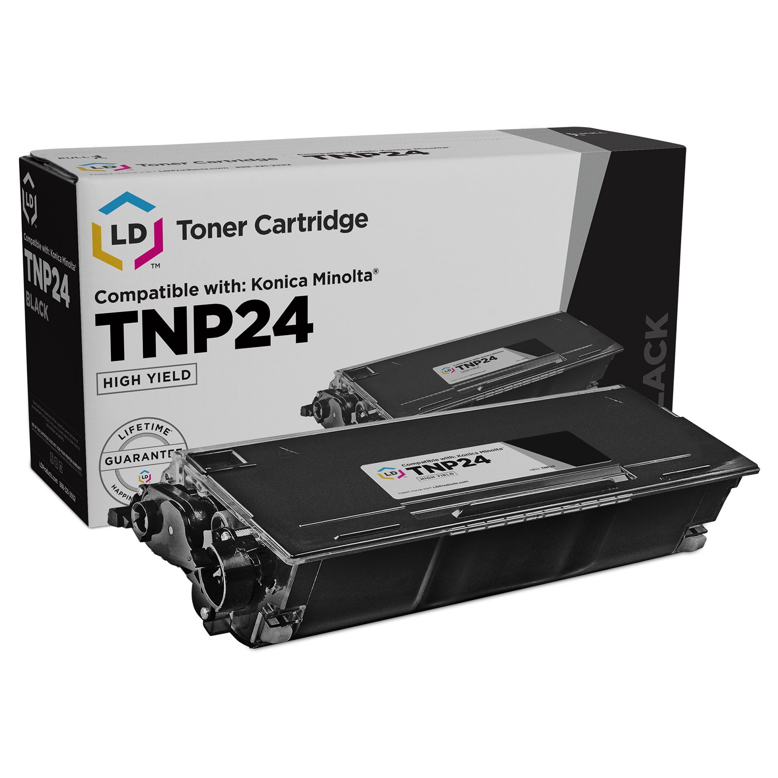 LD TNP24 TNP-24 Black Laser Toner Cartridge for Konica-Minolta Printer