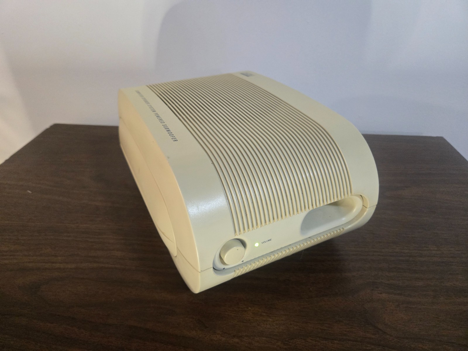 Vintage Altec Lansing ACS160 Powered Subwoofer Beige Retro PC Computer Tested