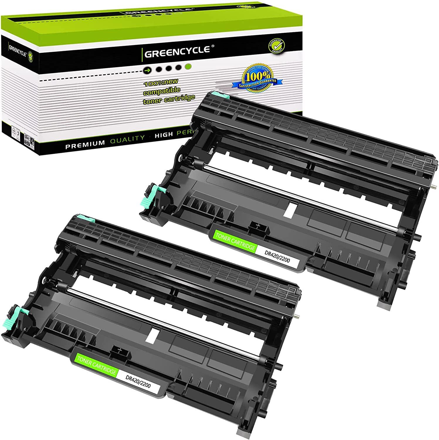 2PK DR420 DR-420 BK Drum Unit Compatible with Brother HL-2270DW MFC-7460 HL-2240