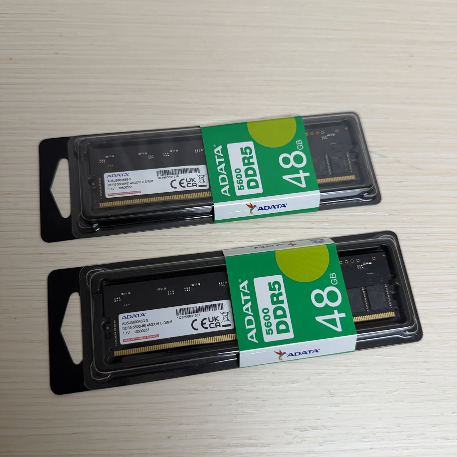 ADATA 96GB 2x48GB DDR5 5600 CL46 UDIMM Desktop Memory Ram