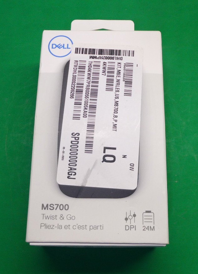 NEW Dell Twist & Go Wireless Mouse Black MS700 4KWW7