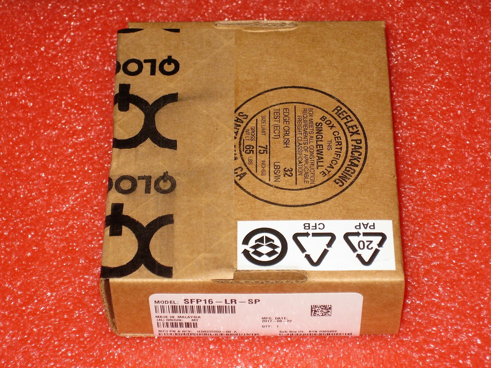 NEW Qlogic SFP16-LR-SP FTLF1429P3BCV-QL 16Gb 10km LR SFP+ Transceiver QLE2690