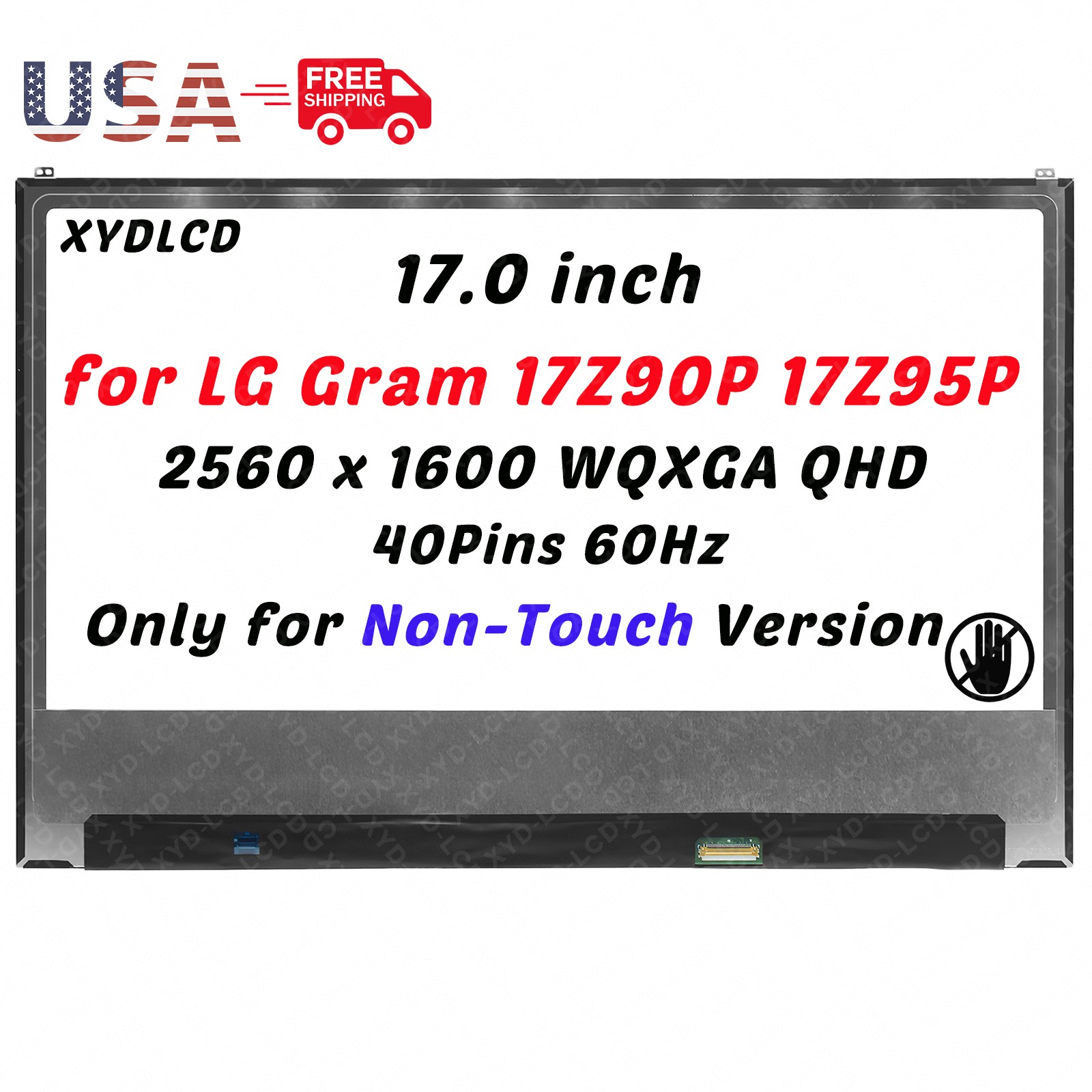 17.0in LP170WQ1-SPE1 LP170WQ1(SP)(E1) LCD Display Screen Replacement WQXGA QHD