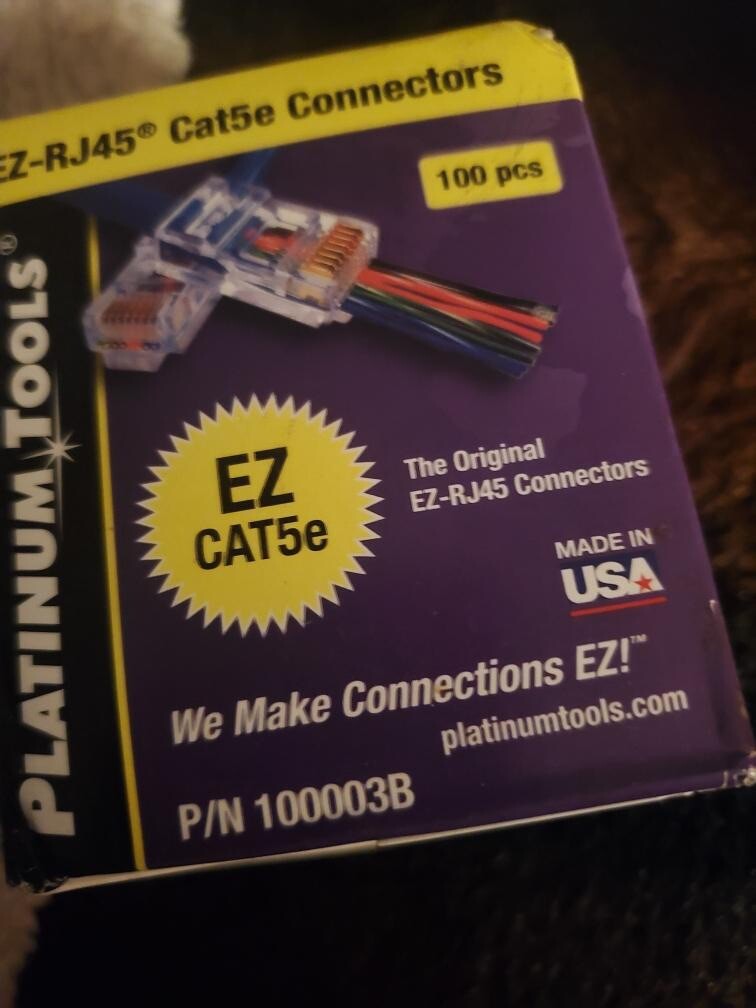 Platinum Tools 202003J EZ-RJ45 Cat5e Security Wire Cable Connectors
