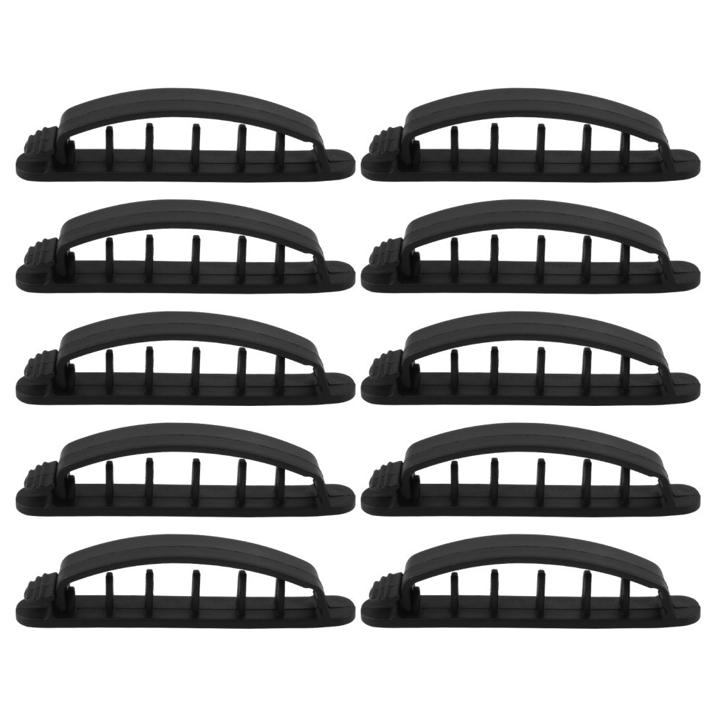 10Pcs Cable Organizer Clips Durable Plastic Cord Management Holder for Office