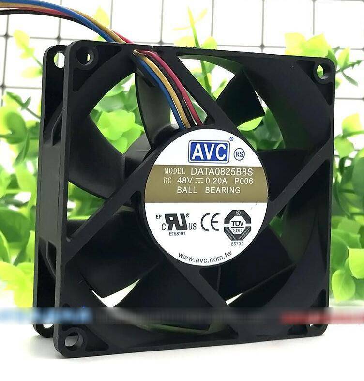 One For AVC DATA0825B8S P006 special fan 48V 0.20A 8025mm 4pin
