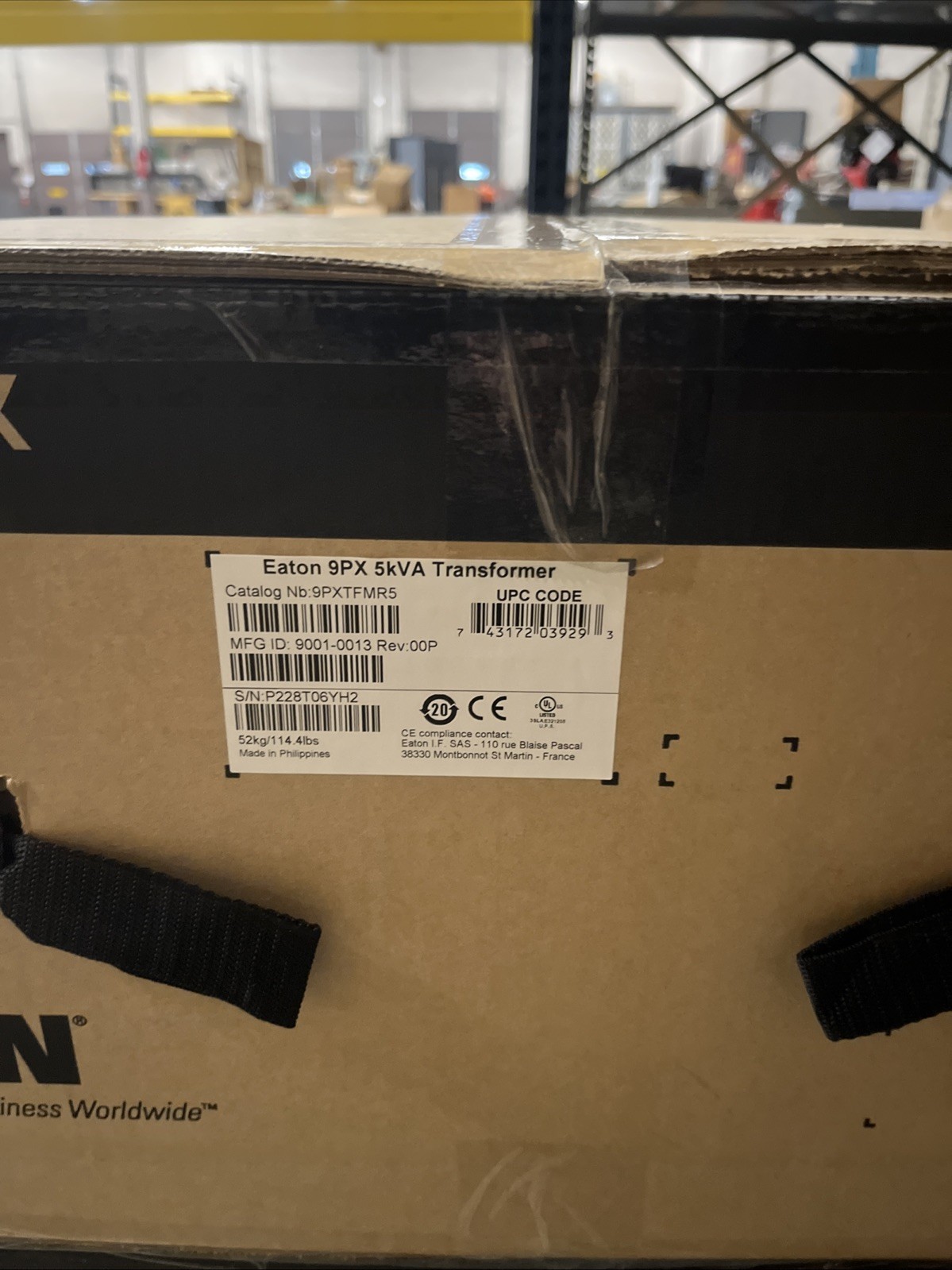 Eaton 9PX 9PX5KTF5 5kVA/4.5kW 208V w/120V Output Transformer Module UPS