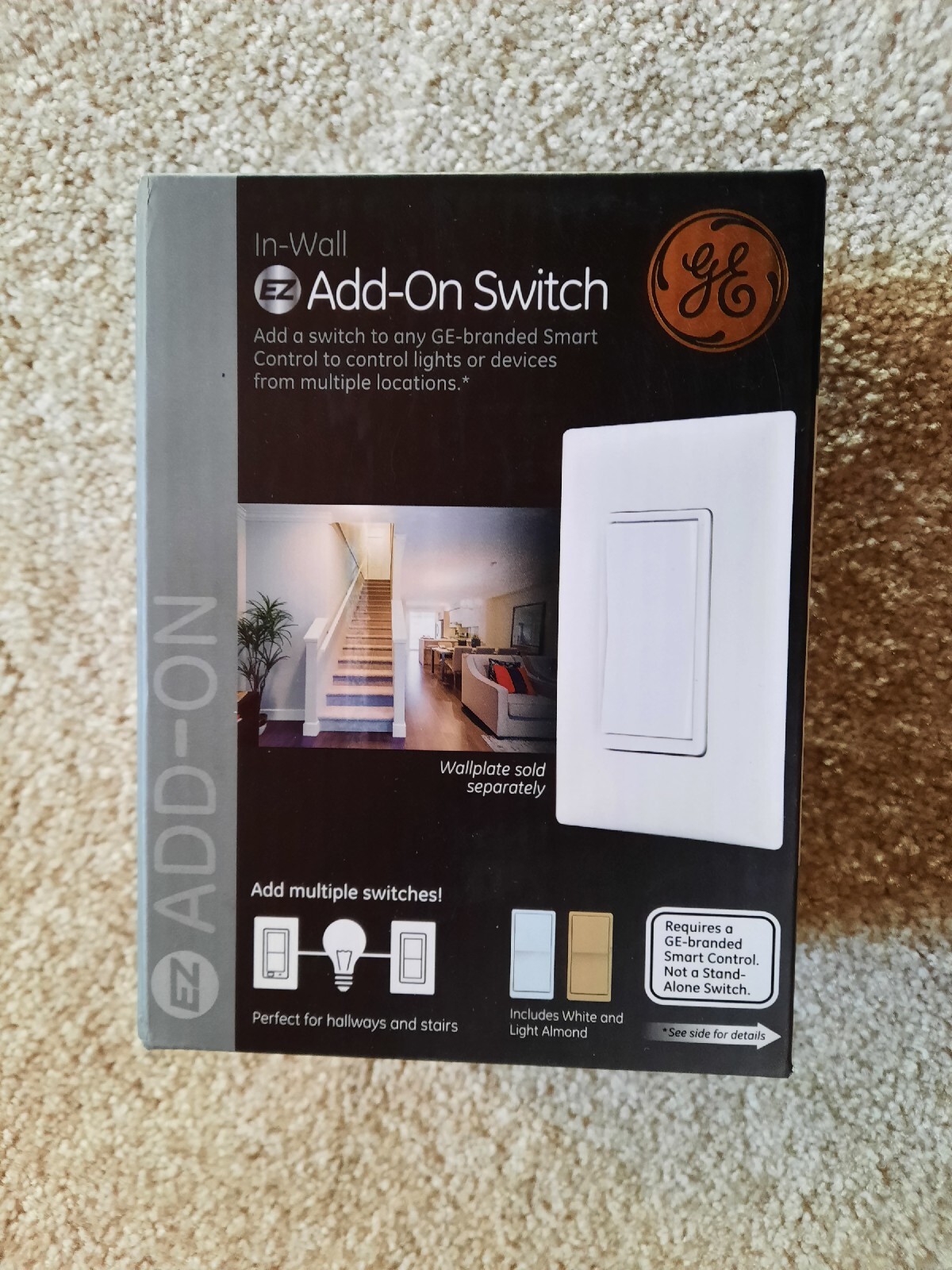GE 3-Way Smart EZ ADD-ON Switch 12723