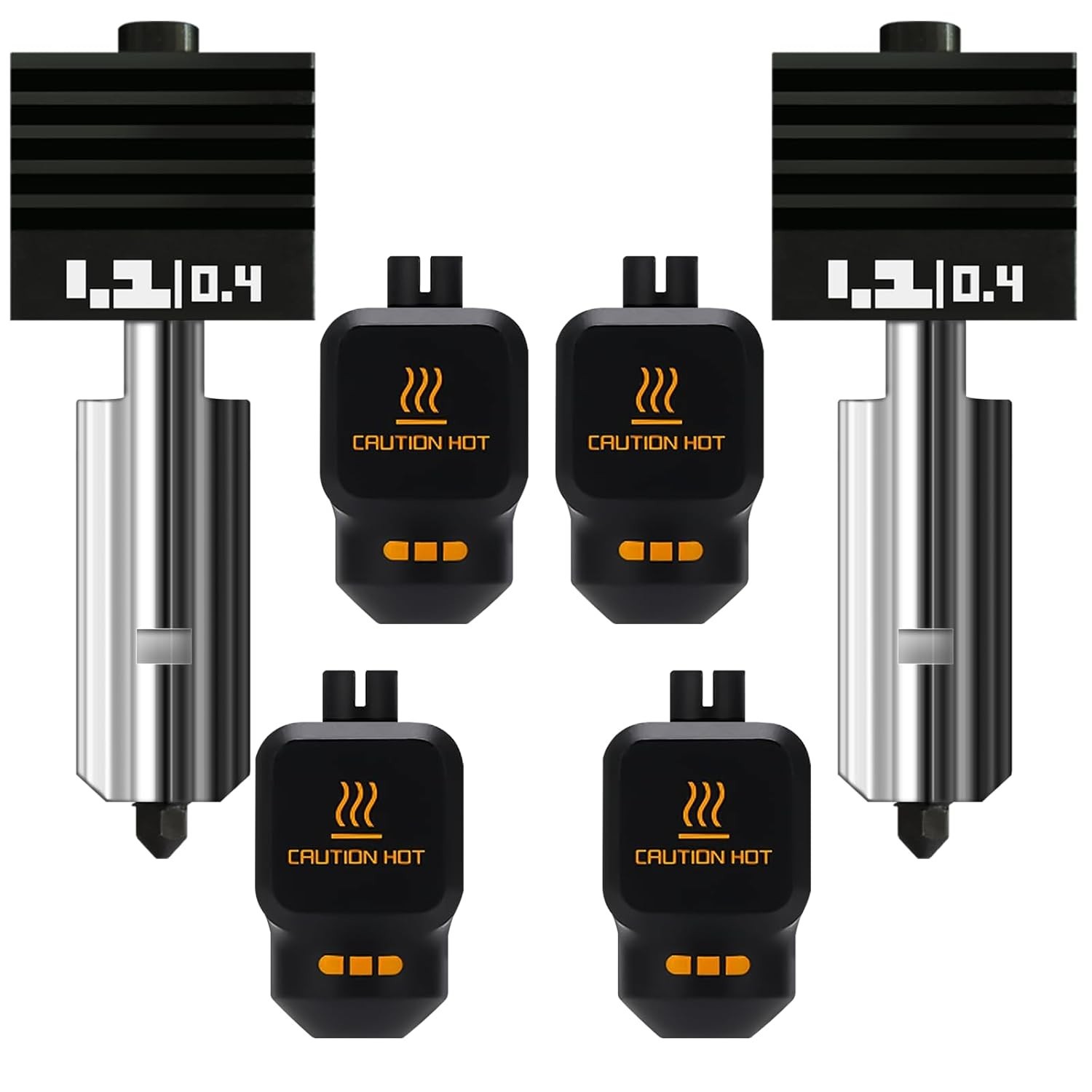 2PK P2S Hotend Kit with preInstalled 0.4mm Hardened Steel Nozzle for Bambu La...