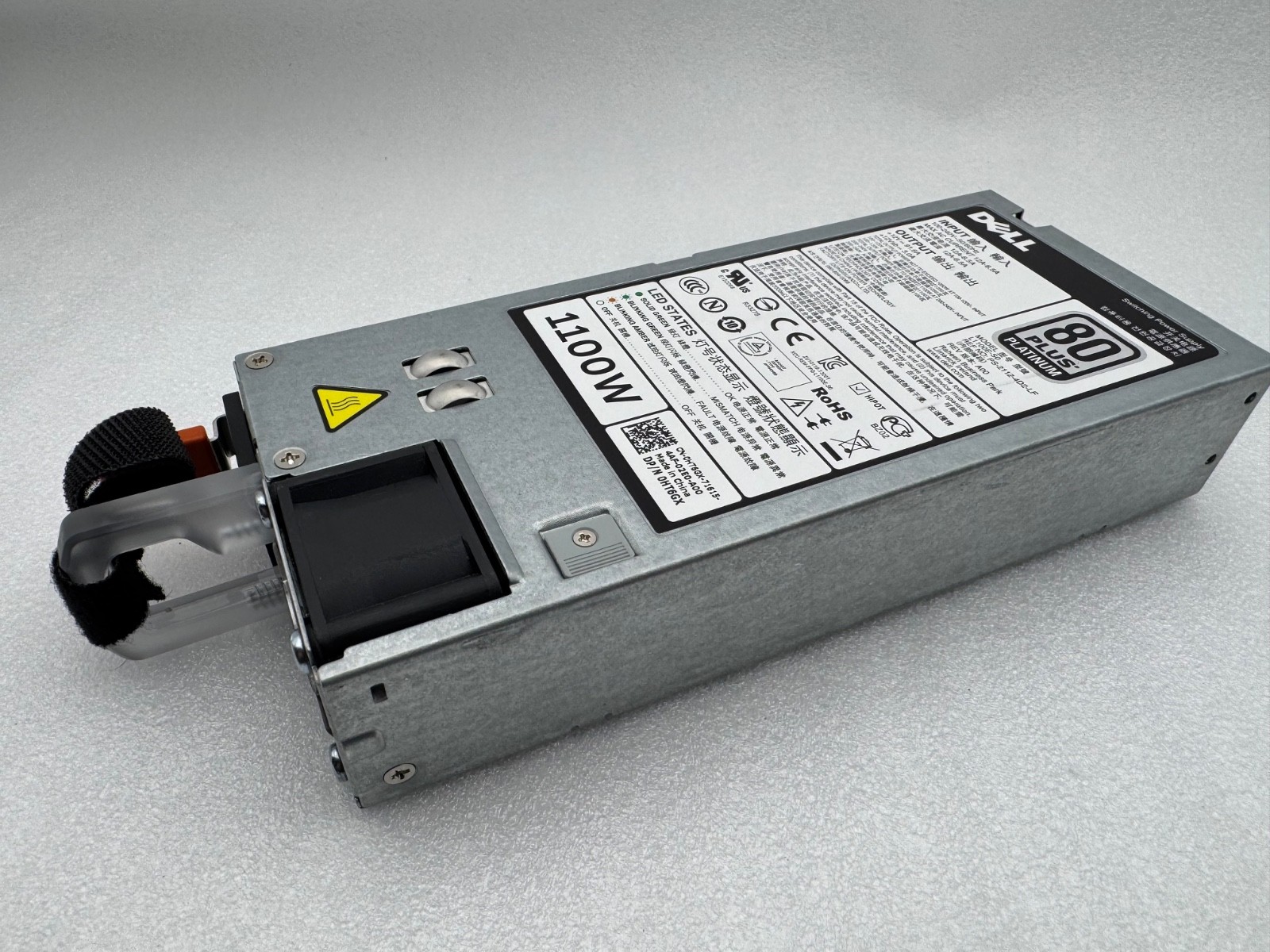Dell 1100W 80Plus Platinum Switching Power Supply HT6GX PowerEdge GEN12 R720 PSU