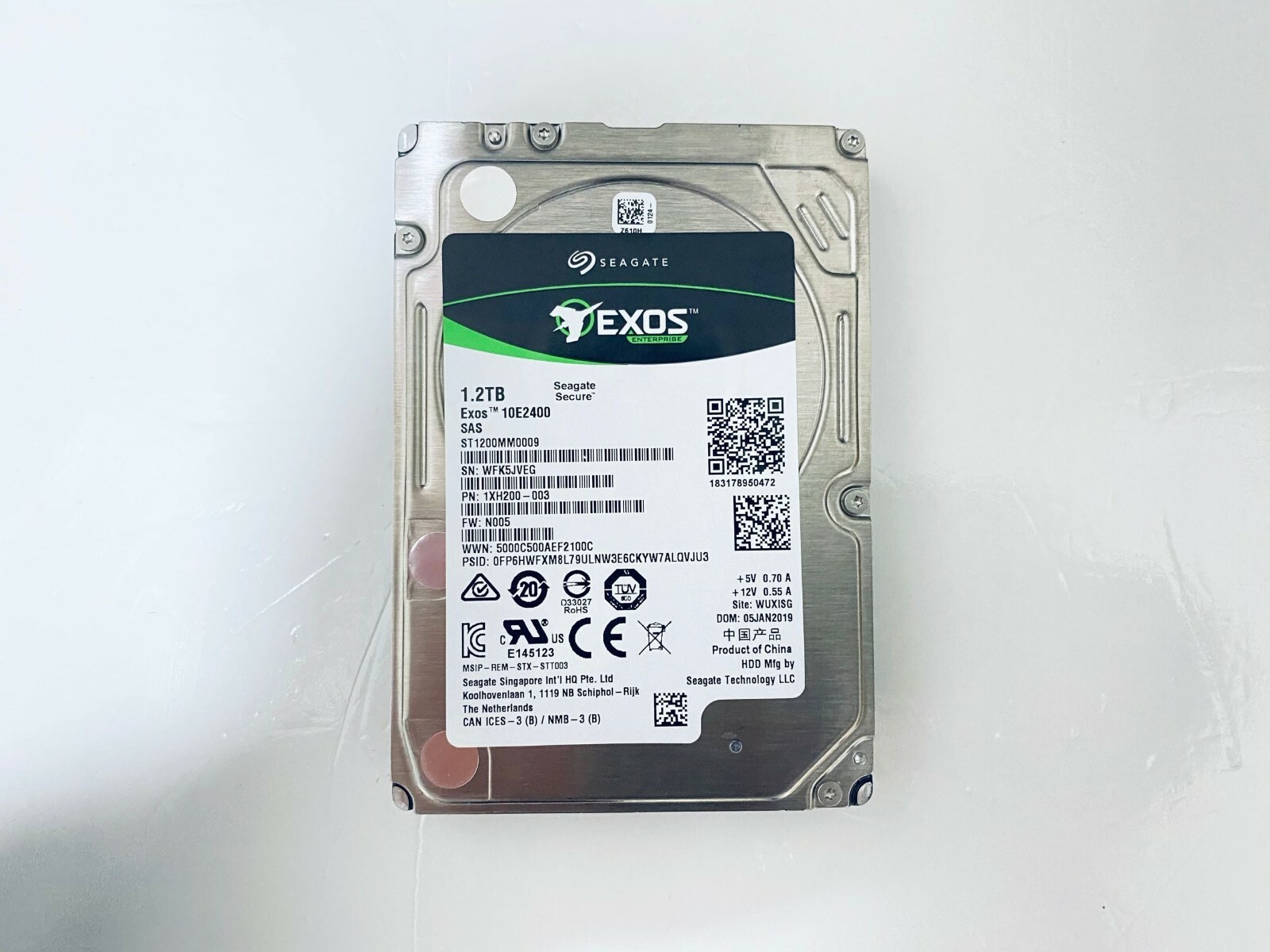 compatible Seagate Exos ST1200MM0009 1.2TB 10K RPM 2.5" 12Gb/s SAS Hard Drive