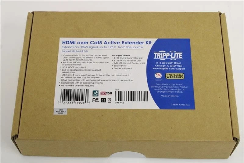 Tripp Lite B126-1A1-U HDMI over Cat5/6 Extender Kit- LOT of 20 pcs