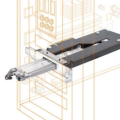 Icy Dock MB840M2PB ToughArmor M.2 PCIe NVMe Adapter Black/Silver