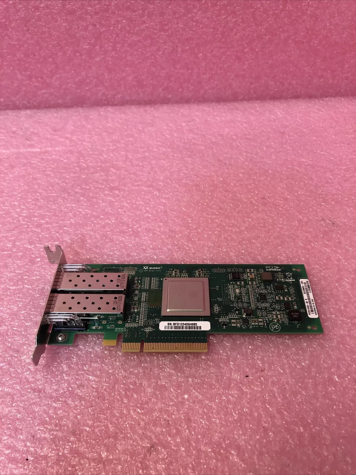 VX60F Dell QLE2562 Dual 8GB/s 8Gbps Fibre HBA PCIE SHORT BRACKET