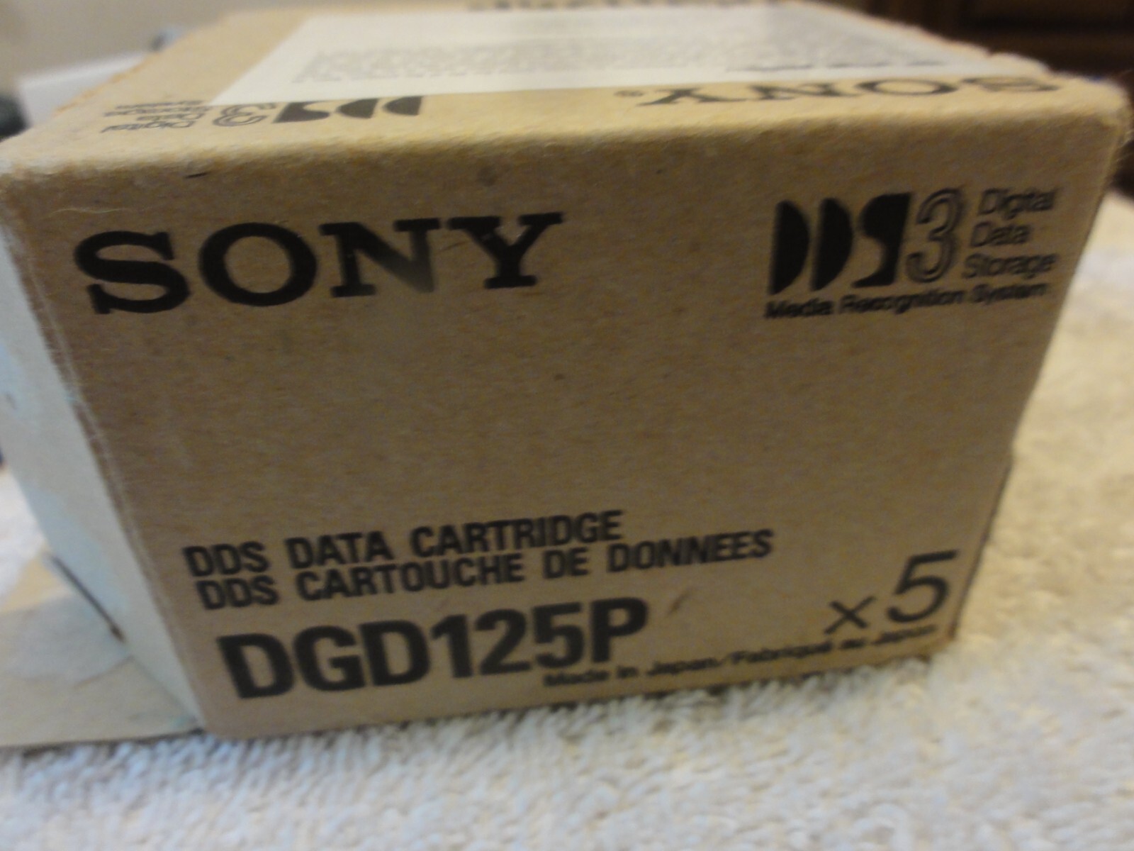 Sony  DGD 125P DDS Data Cartridge 12.0 GB - 5 Pack - New Sealed