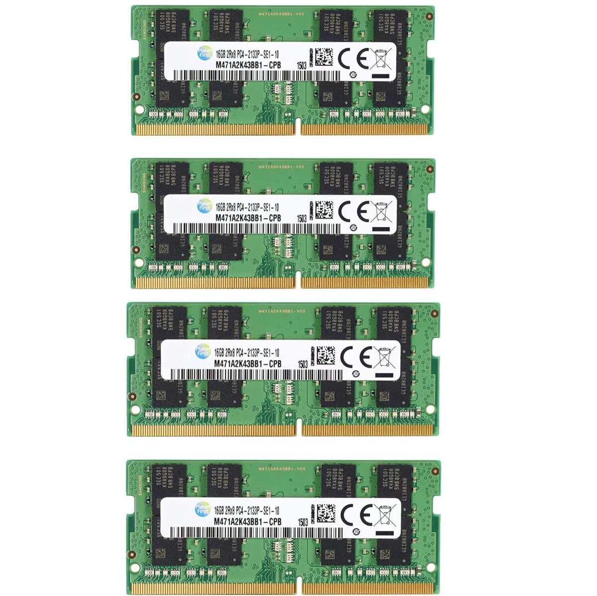 Samsung 64GB (4X 16GB) DDR4 2133MHz PC4-17000 SODIMM Memory Ram M471A2K43BB1-CPB