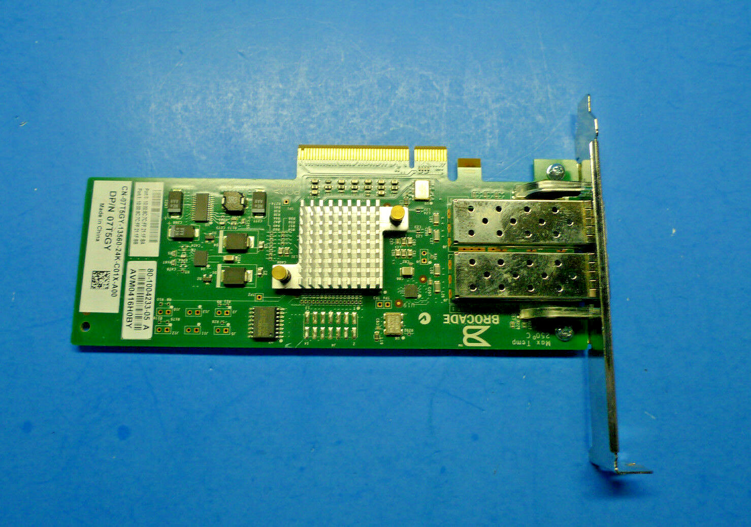 Genuine Dell Brocade 825 8GB Dual Port PCI-E Host Bust Adapter Card 7T5GY