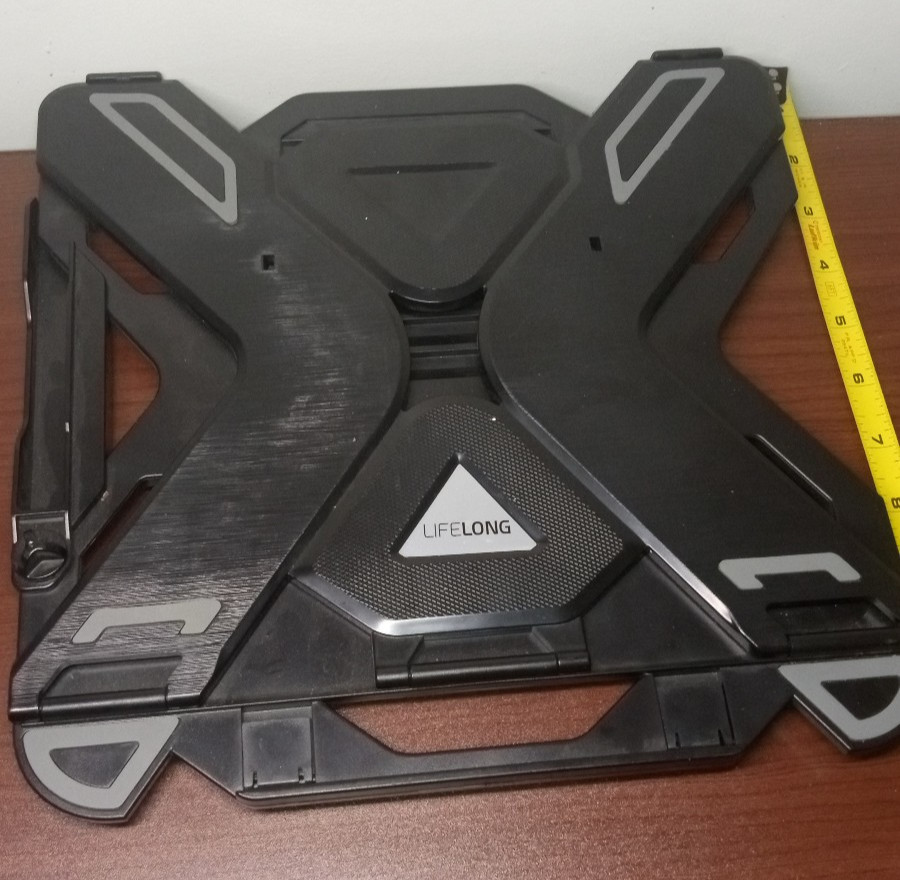 Lifelong Adjustable Ergonomic Laptop Stand with Phone Holder - Portable Foldable