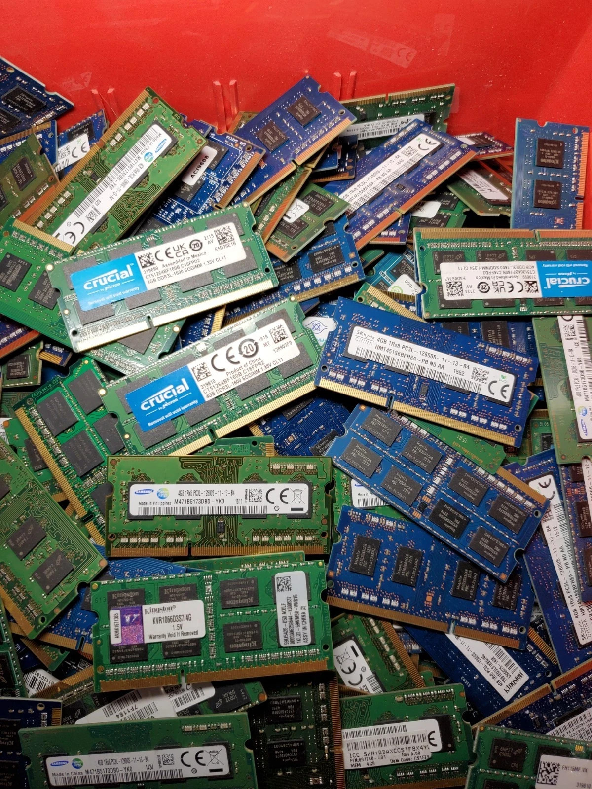 Lot of 100 Mixed Brands 4GB DDR3 PC3L/PC3 Mixed speeds Laptop Ram