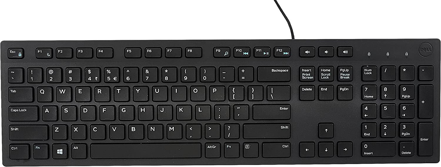 Brand New, Lot of 30, Dell KB216-BK-US Black USB Wired Slim Keyboards