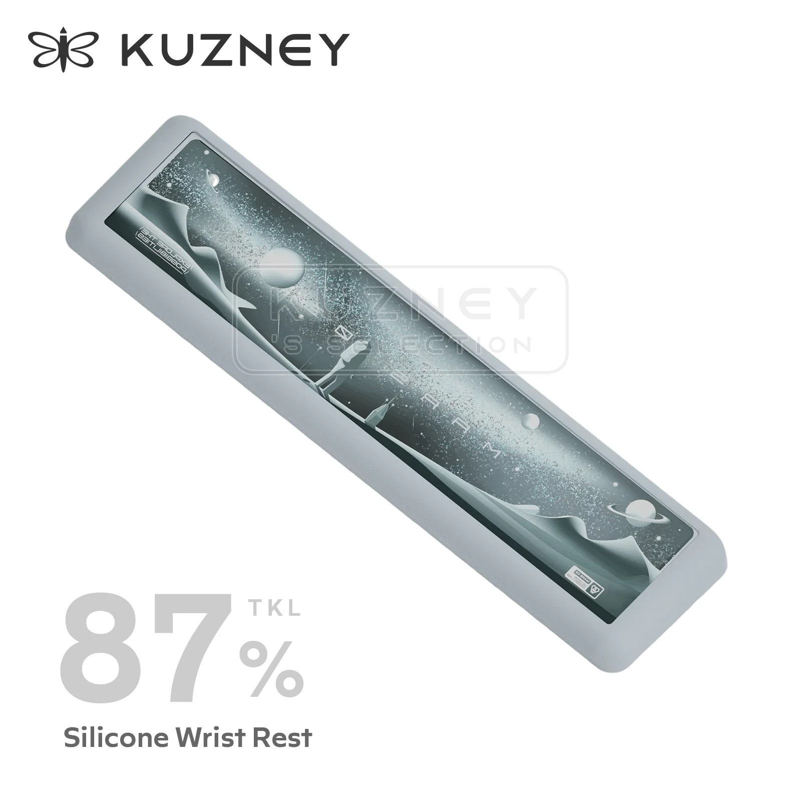 KeysMe 87% TKL Soft Silicone Wrist Rest Ergonomic Anti-Fatigue Hand Support