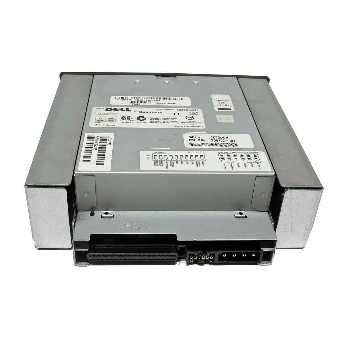 Dell 0DF675 Quantum DAT72 SCSI-LVD/SE Tape Drive / Tape Drive CD72LWH