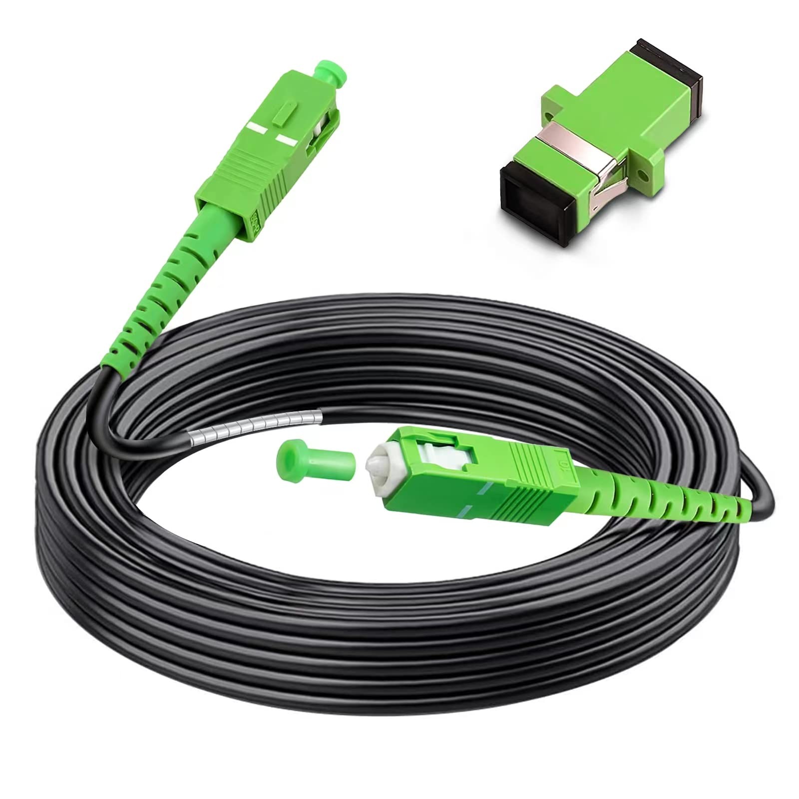 25 Meter SC/APC to SC/APC Fiber Optic Internet Cable Armored Single Mode Simplex