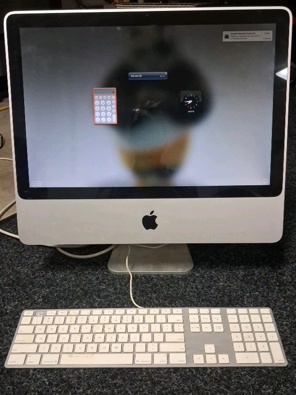 Vintage Apple iMac 20" Desktop w/Keyboard - No Info, No Mouse, No Password 