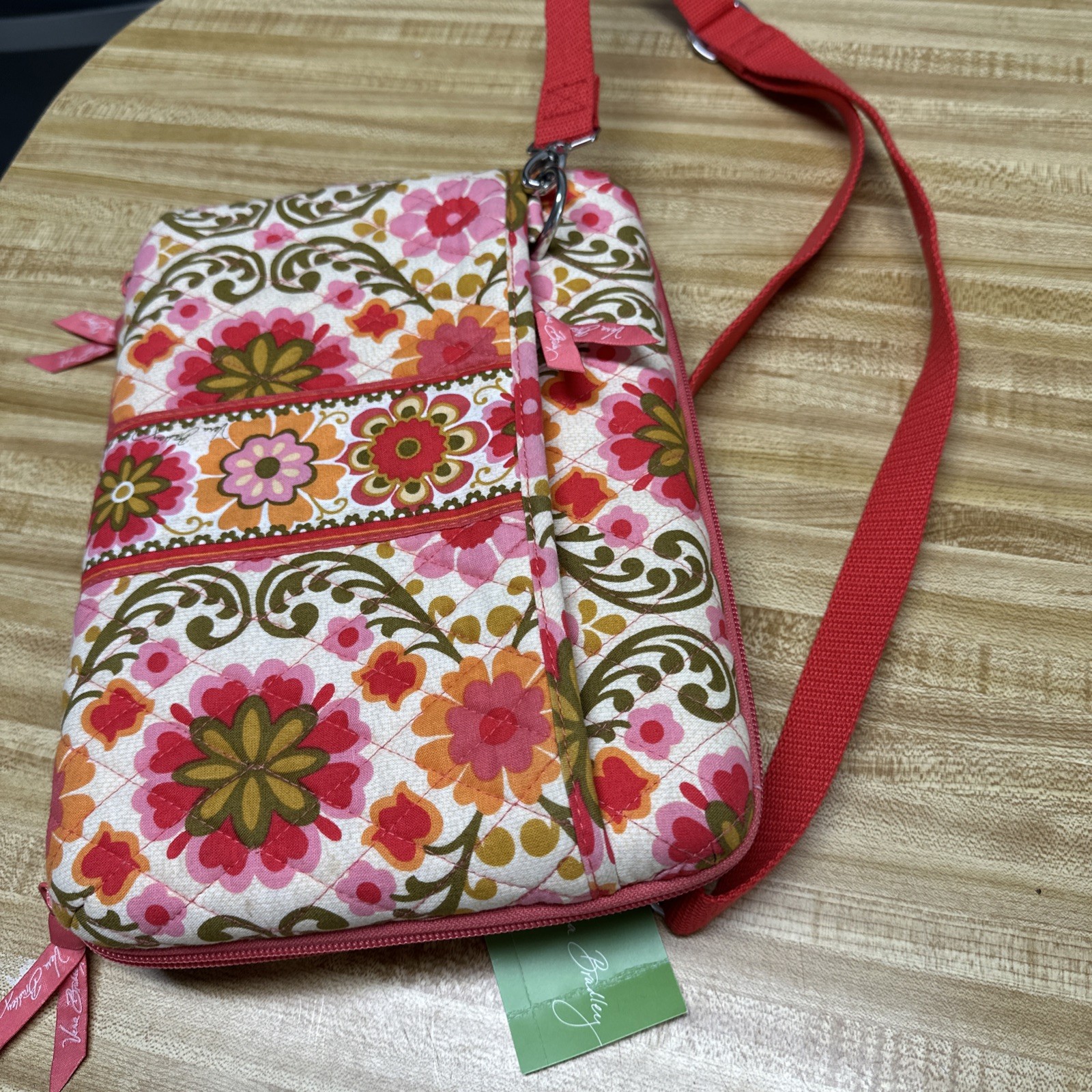 Vera Bradley Folkloric Floral Print Quilted Zip Mini Laptop Case Sleeve NWT