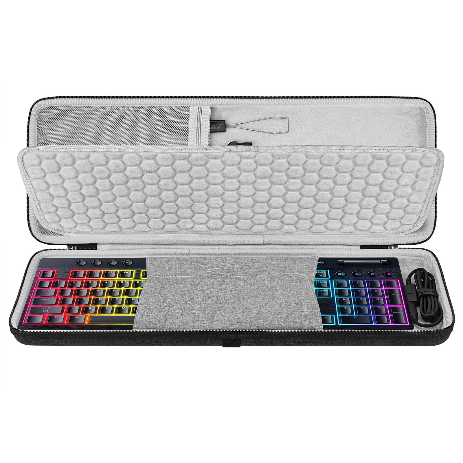 Geekria Keyboard Case for Razer BlackWidow V4 Low Profile
