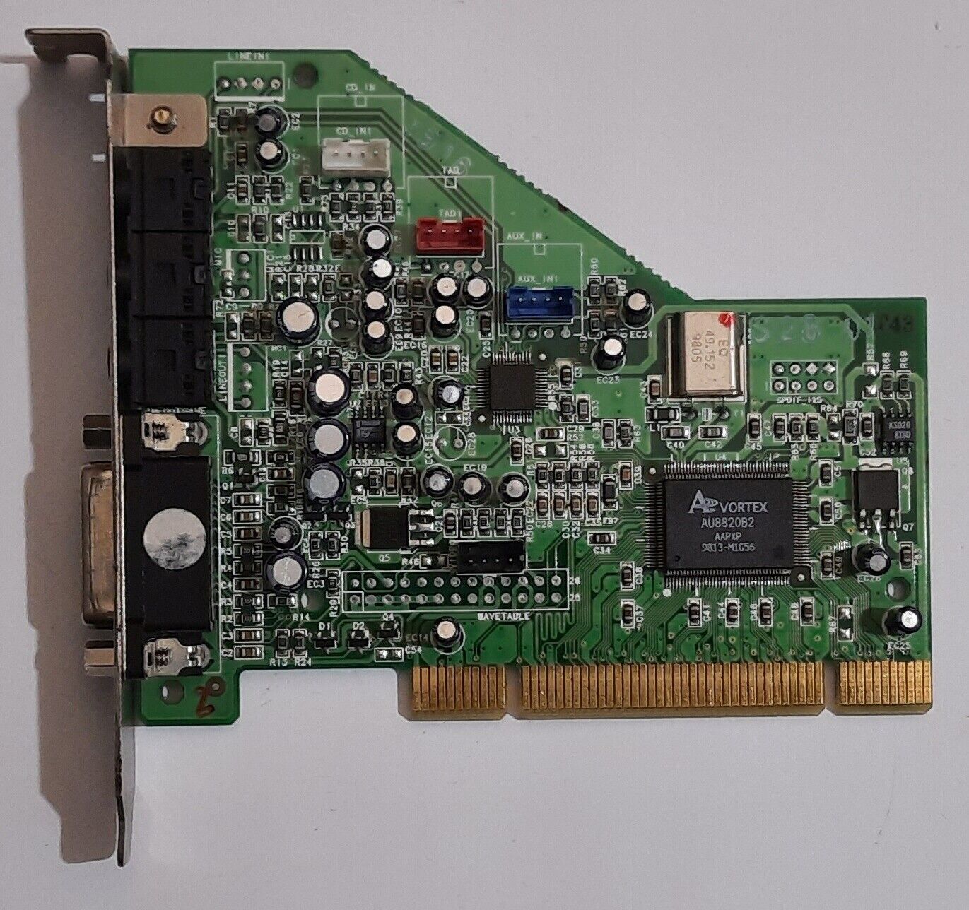 Aztech PCI 338-A3D PCI Sound Card (ASC338A, Aureal Vortex, AU8820B2, Retro, 1998)