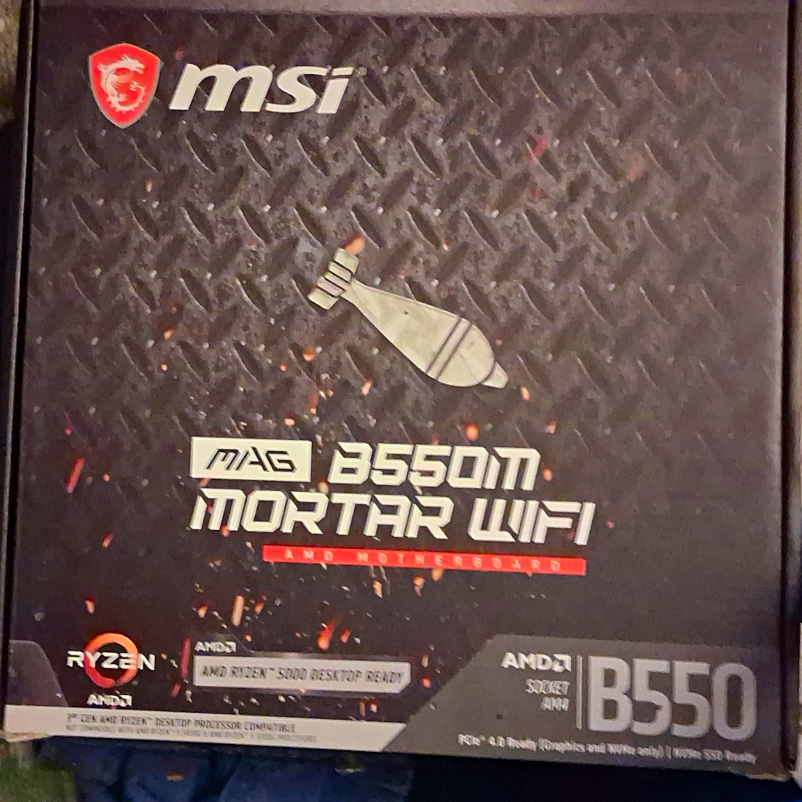 MSI MAG B550M MORTAR WIFI AMD B550 AM4 mATX DDR4 Gaming Motherboard