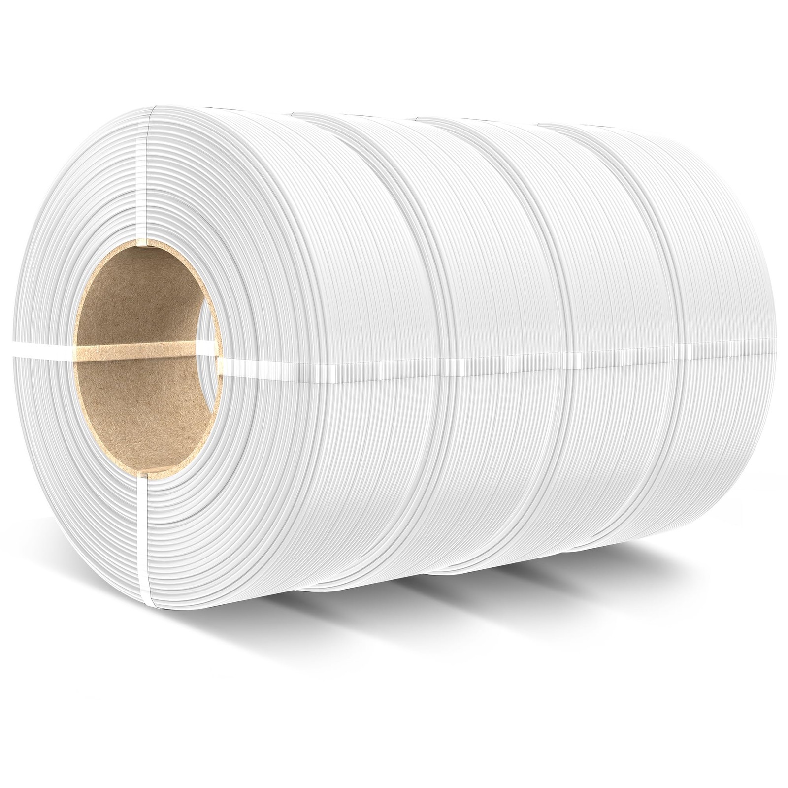 TECBEARS PLA Refill Filament 1.75mm, 4KG Bundle, White | Neat Wound 3D Printe...