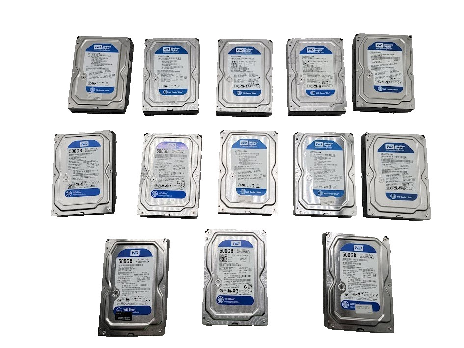 X13 WD Hard Drive 500gb 3.5" SATA HDD Different Models check the description