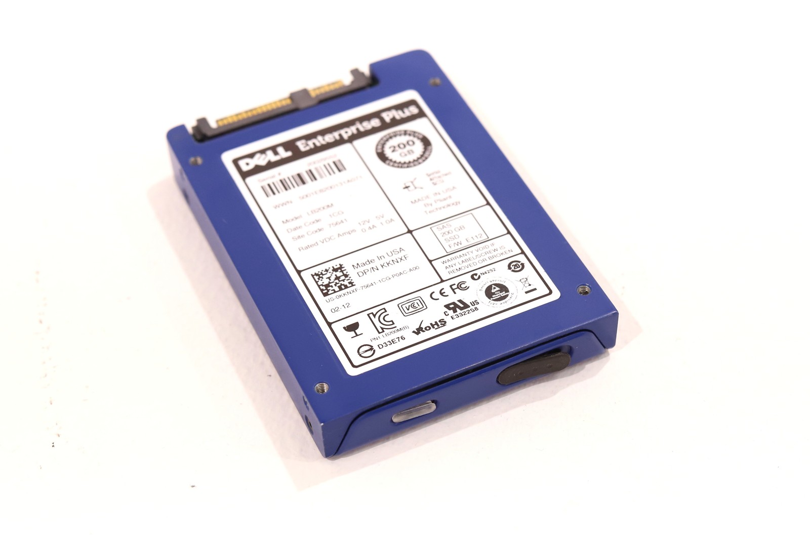 Dell LB200M 200GB 2.5" 6Gb/s MLC SAS Solid State Drive Dell P/N: KKNXF Tested