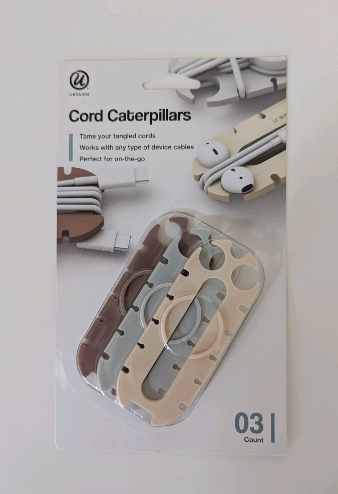 U Brands Cord Caterpillars - 3 Pack