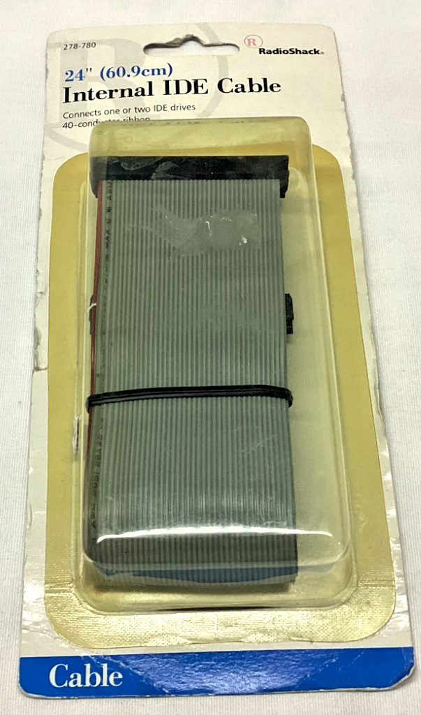 RadioShack 24” 60.9cm Internal IDE Cable 278-780, NOS