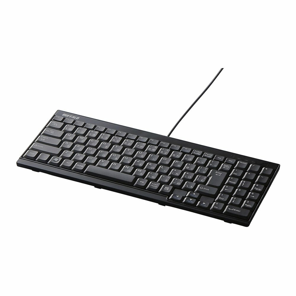 Buffalo USB connection Wired Slim Keyboard bskbu14?Series blk