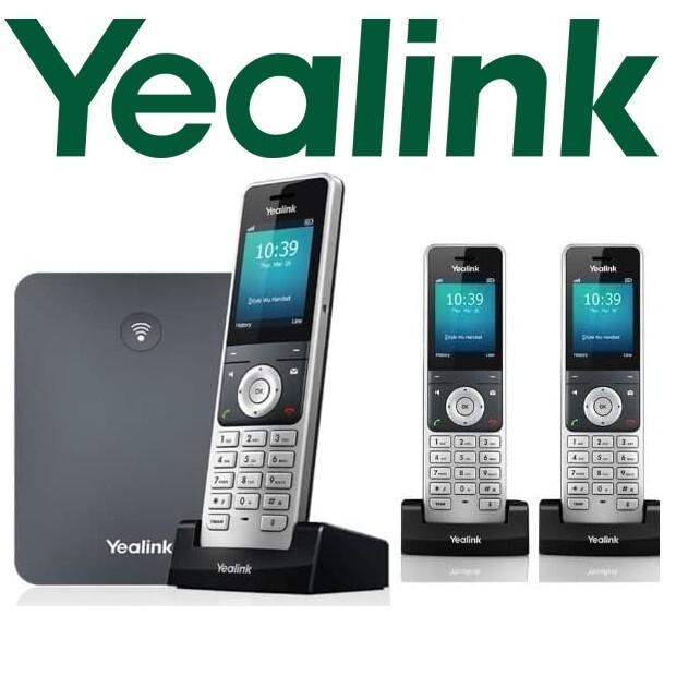 Yealink W70B Base Bundle with 3 W56H IP DECT Cordless Phones W76P