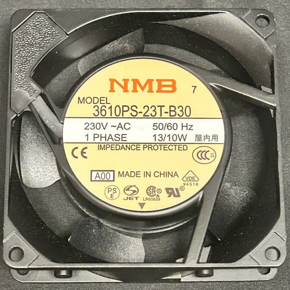 New NMB 230V~AC Axial Fans 3610PS-23T-B30 IMPEDANCE PROTECTED (1pcs) 13/10W