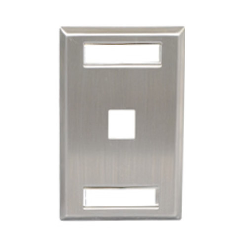 ICC Faceplate Id Stainless 1-gang1-port TDICC-IC107S01SS Telecommunication