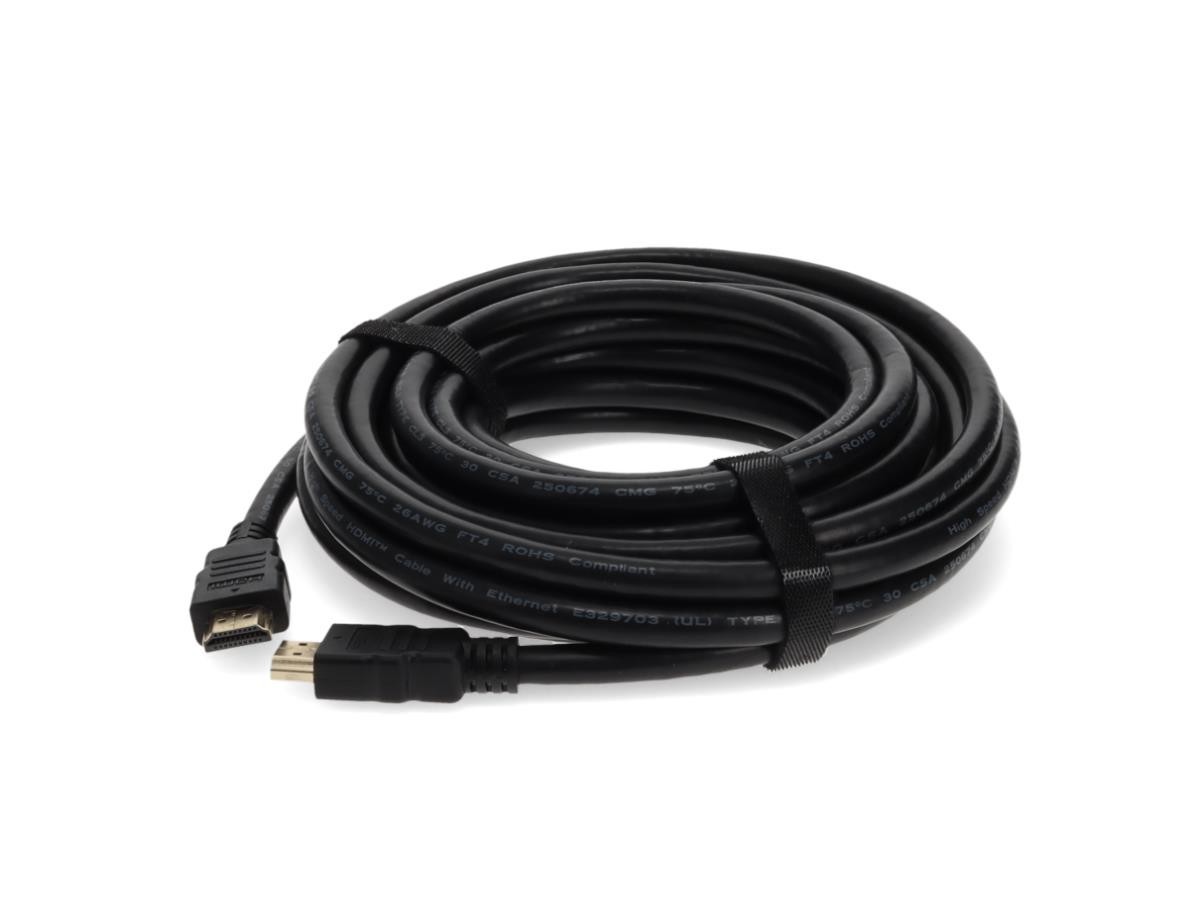 AddOn 7.62m (25.00ft) HDMI 1.3 Male to Male Black Cable - HDMI2HDMI25F