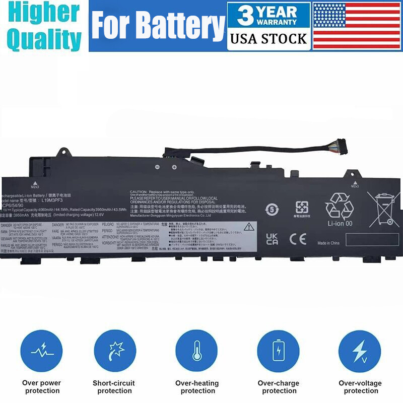 New For Lenovo Ideapad L19c3pf3 L19m3pf3 L19l3pf7 Battery 5-14are05 USPS FAST