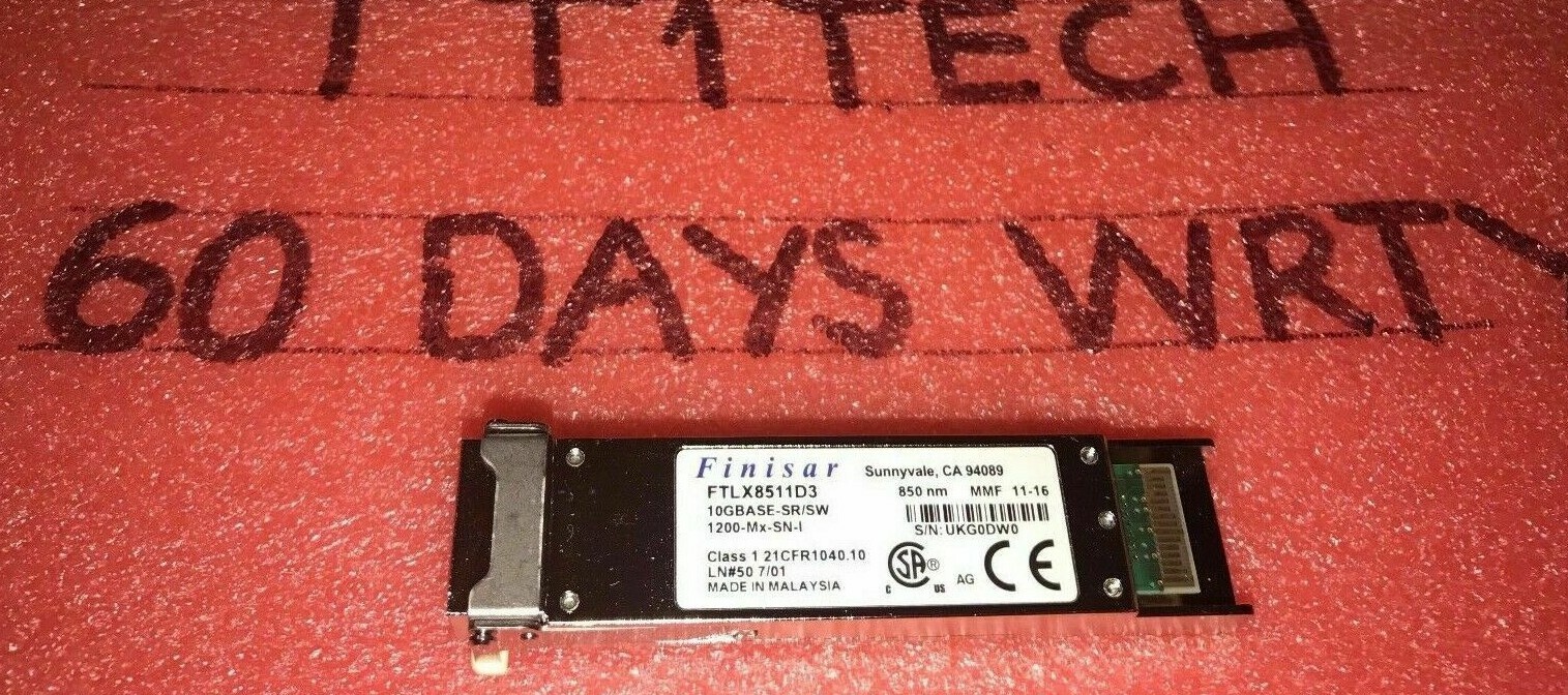 Genuine Finisar FTLX8511D3 10G 10GBase-SR/SW Transceiver XFP 0FP798 300availabl