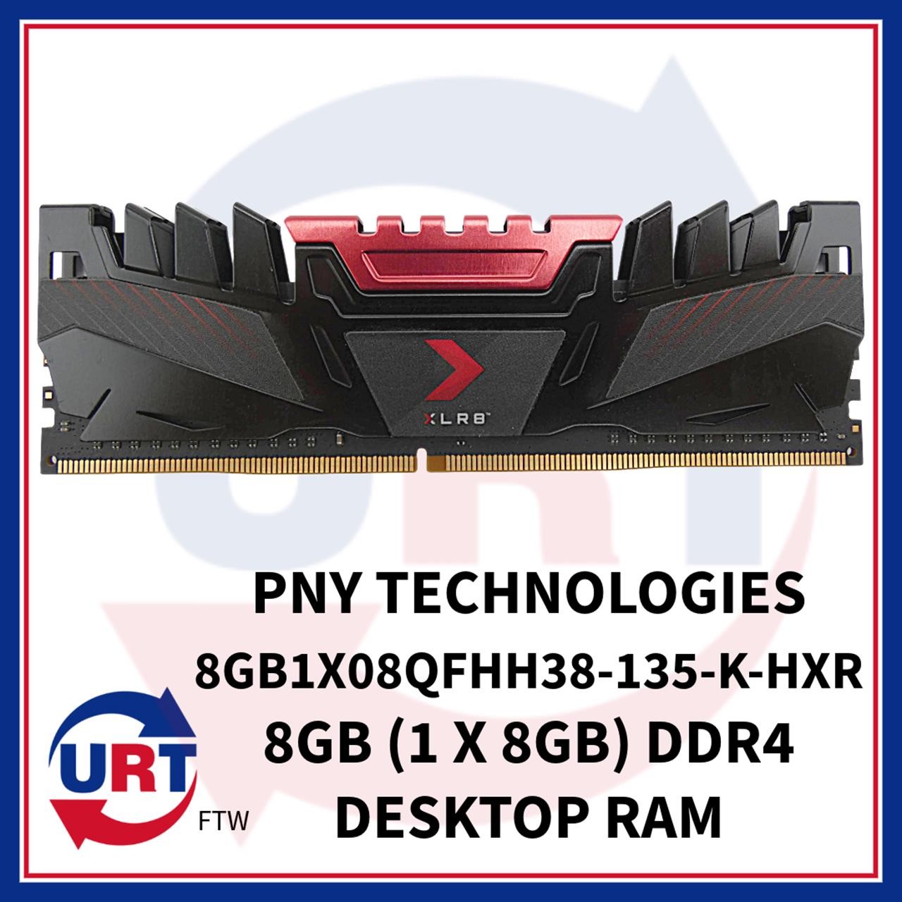 PNY TECHNOLOGIES 8GB1X08QFHH38-135-K-HXR 8GB (1 X 8GB) DDR4 DESKTOP RAM #148345#