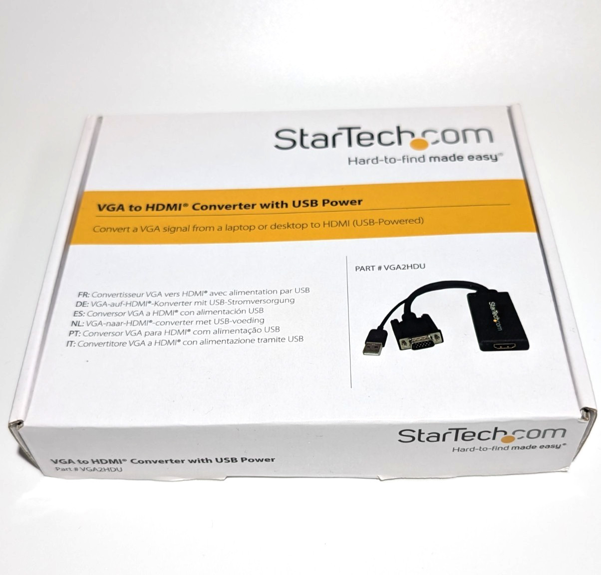 StarTech VGA2HDU VGA to HDMI Converter With USB Power New Open Box